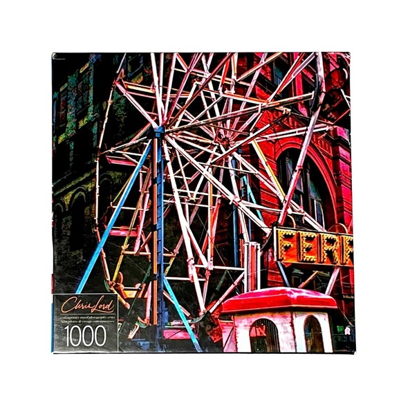 Chris Lord's Ferris Wheel at a Street Fair photographic art 1000 pc puzzle NIB - Picture 8 of 8